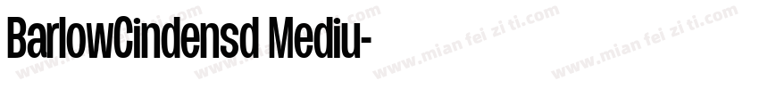 BarlowCindensd Mediu字体转换